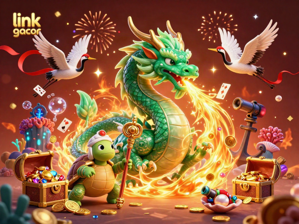 Experience the thrill of link gacor with vibrant dragons and fortune-inspired imagery.
