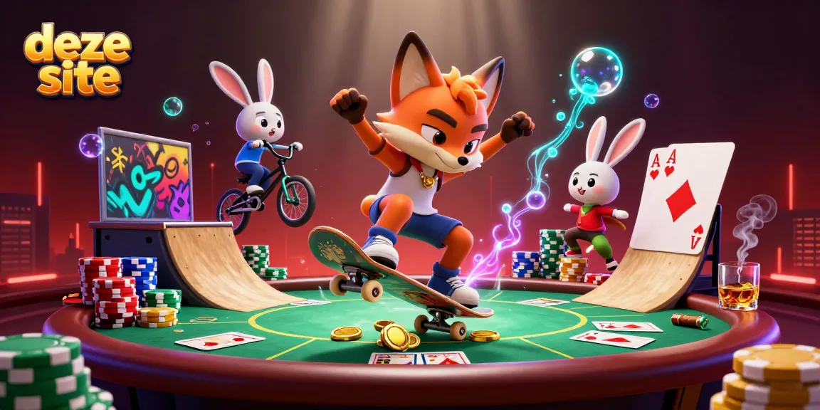 Engage with thrilling casino games at deze site, vivid scenes capturing vibrant gambling action.